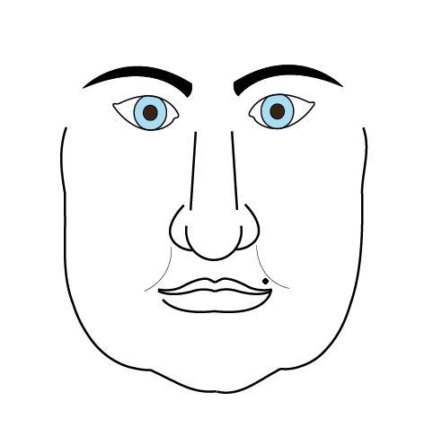 mole on upper lip
